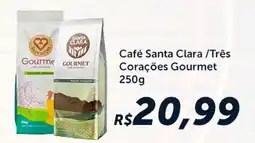 Rebouças Supermercados Café Santa Clara /Três Corações Gourmet oferta