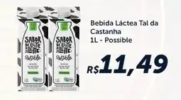 Rebouças Supermercados Bebida Láctea Tal da Castanha Possible oferta