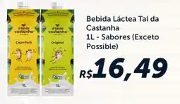 Rebouças Supermercados Bebida Láctea Tal da Castanha oferta