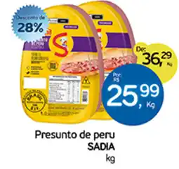 Cometa Supermercados Presunto de peru SADIA oferta