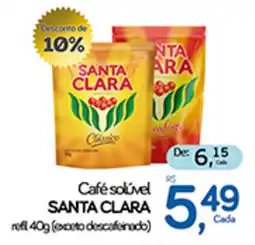 Cometa Supermercados Café solúvel SANTA CLARA oferta