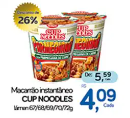 Cometa Supermercados Macanão instantâneo CUP NOODLES oferta