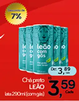Cometa Supermercados Chá preto LEÃO lata oferta