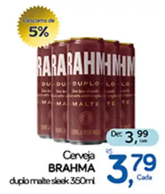 Cerveja BRAHMA duplo malte sleek