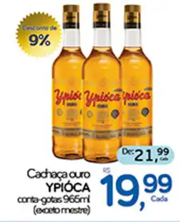 Cometa Supermercados Cachaça ouro YPIÓCA conta-gotas oferta