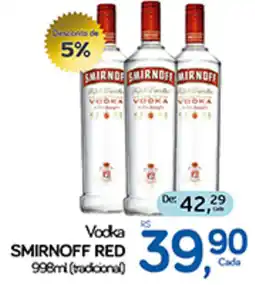 Cometa Supermercados Vodka SMIRNOFF RED oferta