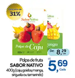 Cometa Supermercados Polpa de fruta SABOR NATIVO oferta