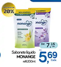 Cometa Supermercados Sabonete liquido MONANGE oferta