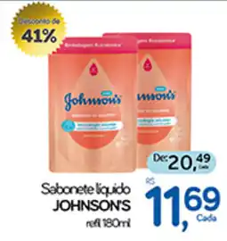 Cometa Supermercados Sabonete liquido JOHNSON'S oferta