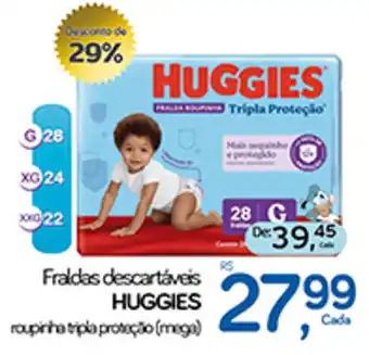 Cometa Supermercados Fraldas descartáveis HUGGIES oferta