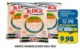 Rancho Bom Supermercados ARROZ PARBOILIZADO KIKA oferta