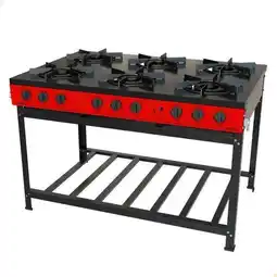 Benoit Fogão Industrial a Gás Venâncio Bravo BR6B 6 Bocas Mesa Esmaltada oferta