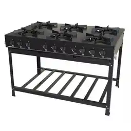 Benoit Fogão Industrial a Gás Venâncio Bravo BR6B 6 Bocas Mesa Esmaltada oferta