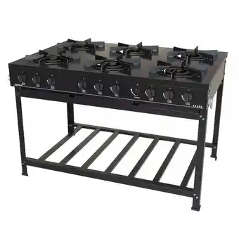 Benoit Fogão Industrial a Gás Venâncio Bravo BR6B 6 Bocas Mesa Esmaltada oferta