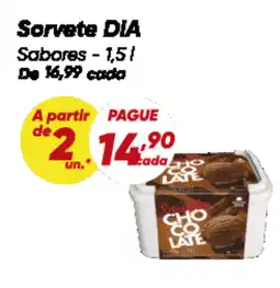 Dia Sorvete DIA Sabores oferta