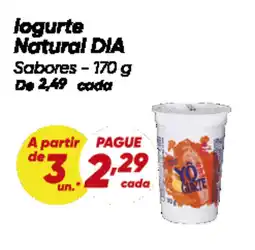 Dia Iogurte Natural DIA Sabores oferta