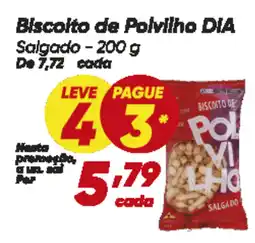 Dia Biscoito de Polvilho DIA Salgado oferta