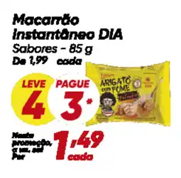 Dia Macarrão Instantâneo DIA Sabores oferta