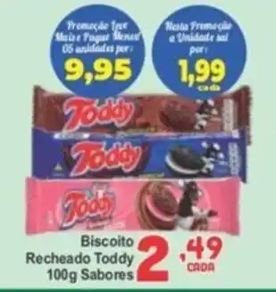 Rede Super Compras Biscoito Recheado Toddy Sabores oferta
