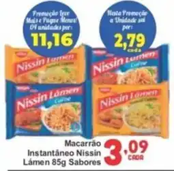 Rede Super Compras Macarrão Instantâneo Nissin Lámen Sabores oferta