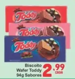Rede Super Compras Biscoito Wafer Toddy Sabores oferta