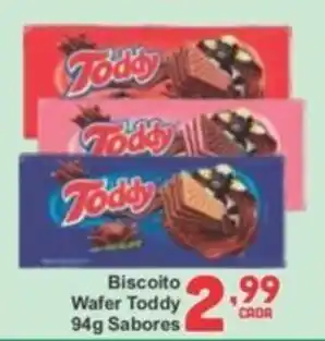 Rede Super Compras Biscoito Wafer Toddy Sabores oferta