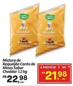 Fort Atacadista Mistura de Requeijão Canto de Minas Sabor Cheddar oferta
