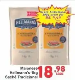 Rede Super Compras Maionese Hellmann's Sachê Tradicional oferta