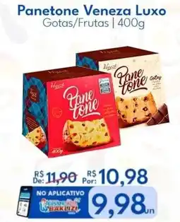 Supermercados Baklizi Panetone Veneza Luxo Gotas/Frutas oferta
