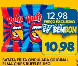 Rancho Bom Supermercados Batata frita ondulada original elma chips ruffles oferta