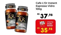 Semar Supermercado Cafe L'Or Instant Espresso Vidro oferta