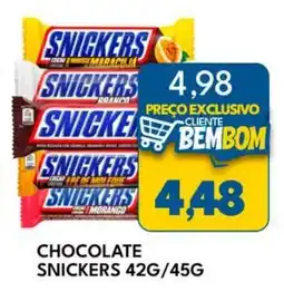 Rancho Bom Supermercados Chocolate snickers oferta