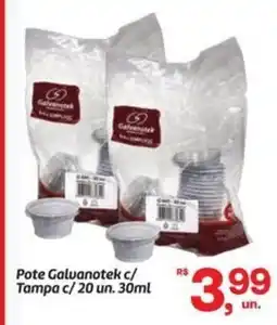 Fort Atacadista Pote Galuanotek c/ Tampa c/ 20 un. oferta