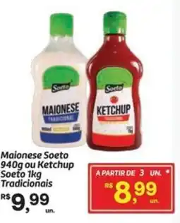 Fort Atacadista Maionese Soeto ou Ketchup Soeto Tradicionais oferta