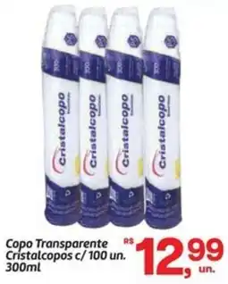 Fort Atacadista Copo Transparente Cristalcopos c/100 un. oferta
