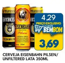 Rancho Bom Supermercados Cerveja eisenbahn pilsen/ unfiltered lata oferta