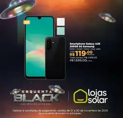 Lojas Solar Smartphone Galaxy A26 256GB 5G Samsung oferta