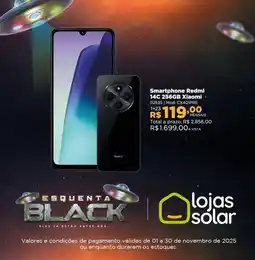Lojas Solar Smartphone Redmi 14C 256GB Xiaomi oferta