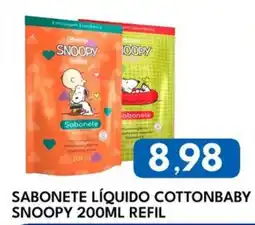 Rancho Bom Supermercados Sabonete líquido cottonbaby kit snoopy oferta