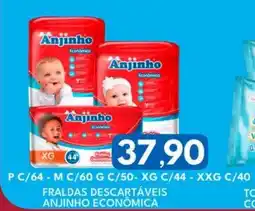 Rancho Bom Supermercados Fraldas descartáveis anjinho econômica oferta
