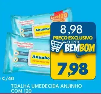 Rancho Bom Supermercados Toalha umedecida anjinho oferta