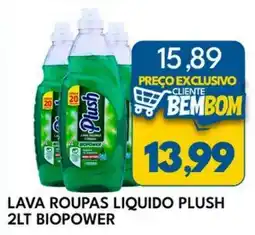 Rancho Bom Supermercados Lava roupas liquido plush biopower oferta