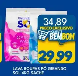 Rancho Bom Supermercados Lava roupas pó girando sol sache oferta