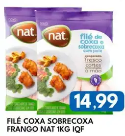 Rancho Bom Supermercados Filé coxa sobrecoxa frango nat iqf oferta