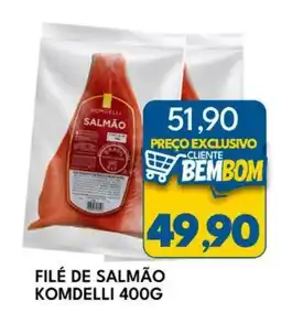 Rancho Bom Supermercados Filé de salmão komdelli oferta