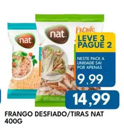 Rancho Bom Supermercados Frango desfiado/tiras nat oferta