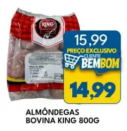 Rancho Bom Supermercados Almondegas bovina king oferta
