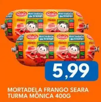 Rancho Bom Supermercados Mortadela frango seara turma mônica oferta