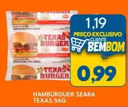 Rancho Bom Supermercados Hamburguer seara texas oferta