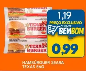 Rancho Bom Supermercados Hamburguer seara texas oferta
